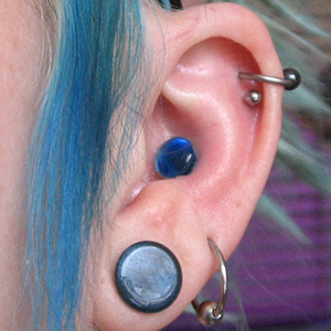 Glass Solid Color Conch Pins Customer Photo